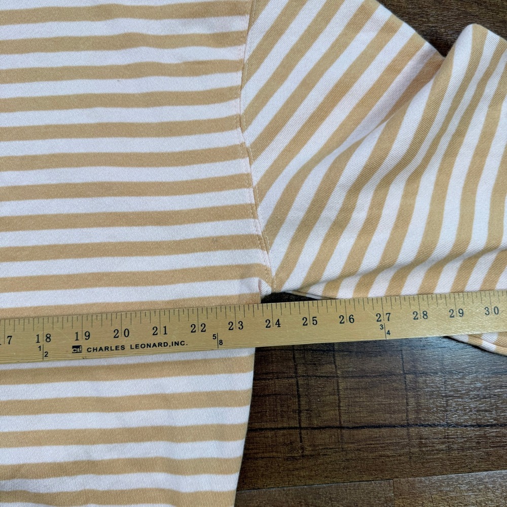 NWT We The Free People Sweatshirt Womens XS Latte Combo Striped Oversized Crew - Picture 6 of 9
